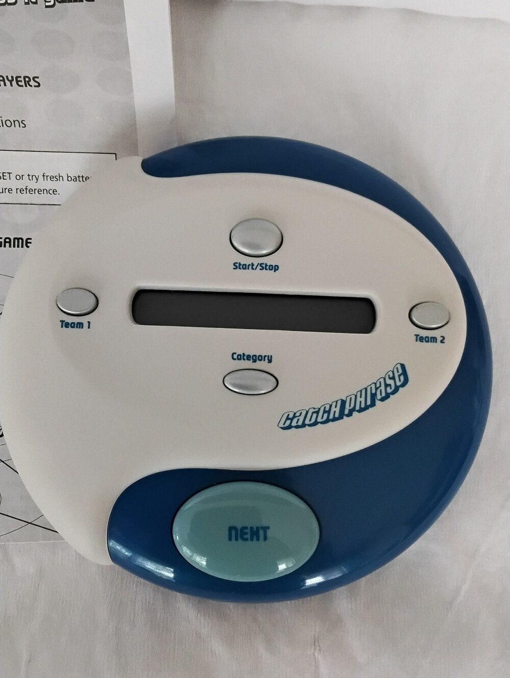 Hasbro Catch Phrase Electronic Timer Game - Blue & White